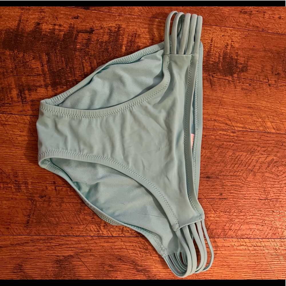 Blue bikini bottom